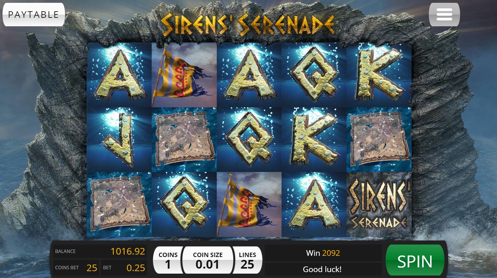 Sirens Serenade gameplay uk slot