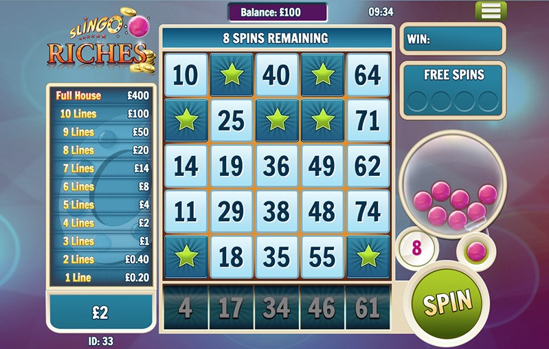 Slingo Riches Slots Gameplay