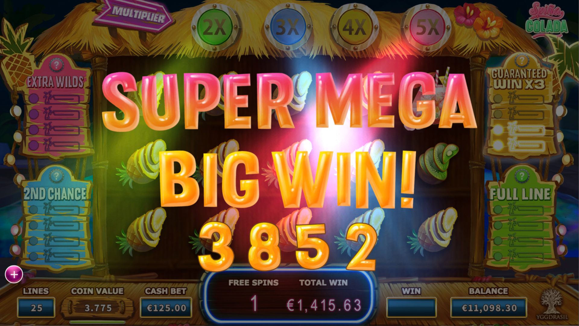 Spiña Colada Slot Super Mega Win