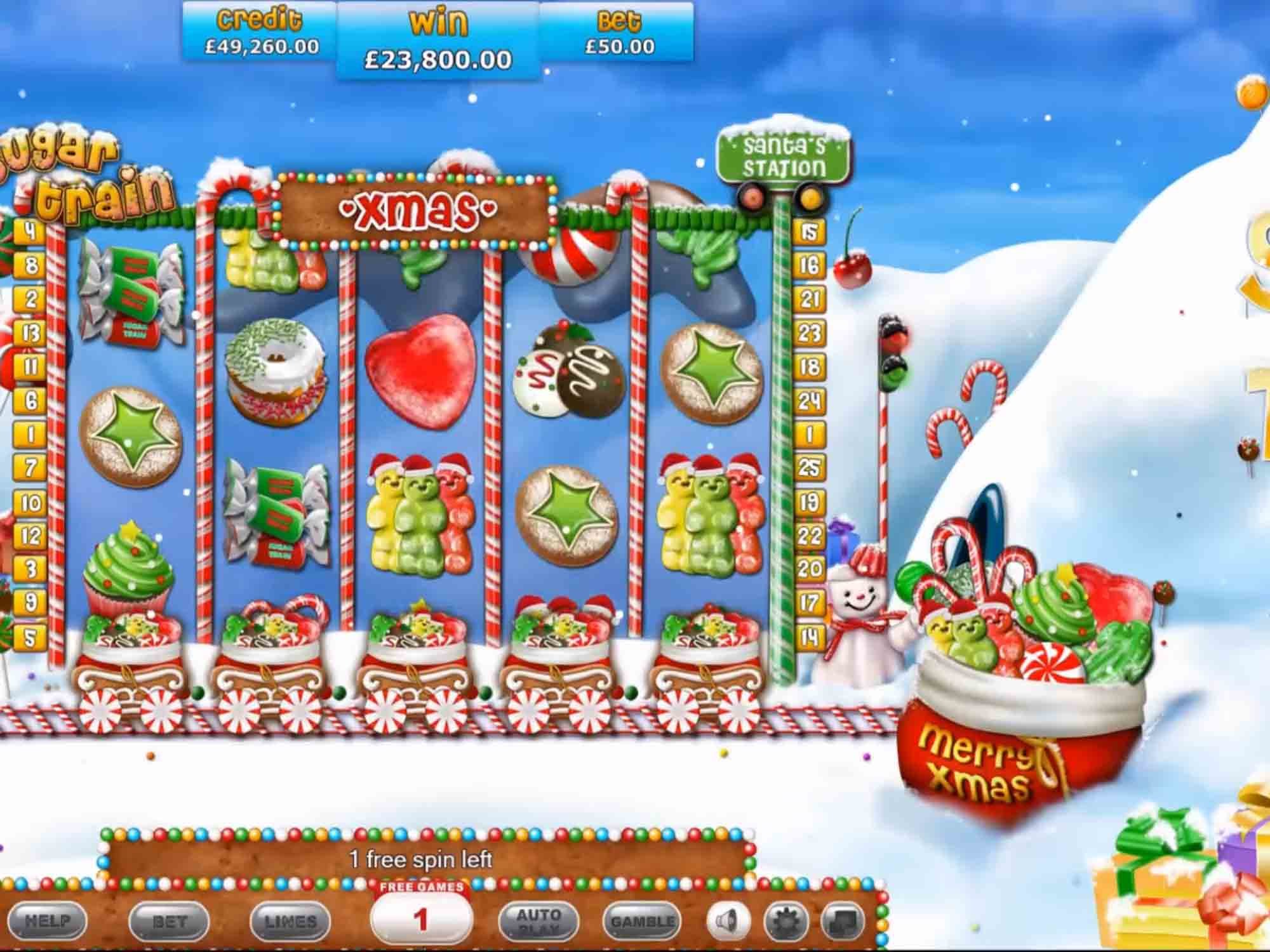 Sugar Train Xmas Slots Game