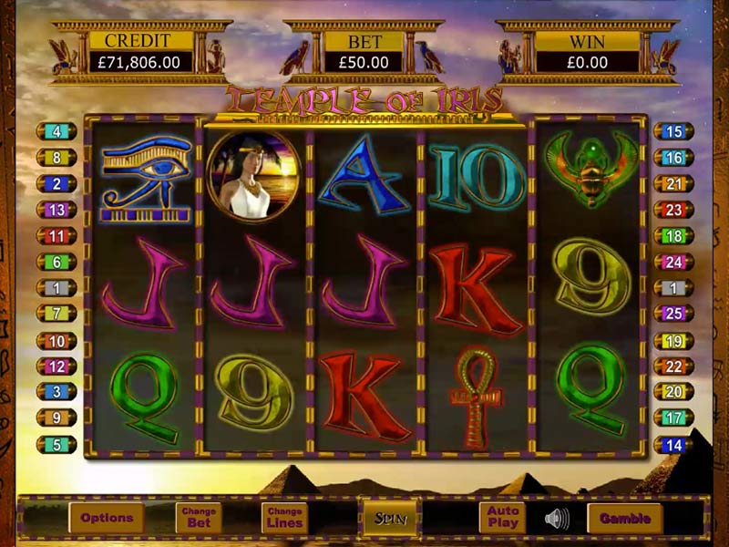 Temple of Iris Gameplay Casino