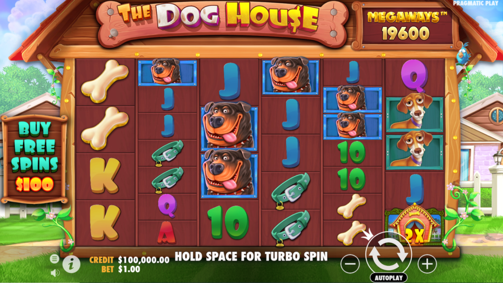The Dog House Megaways Slot Gameplay