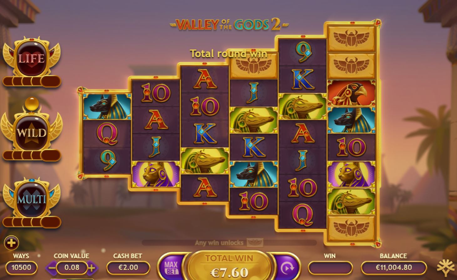 Valley of the Gods 2 Slot Game Play