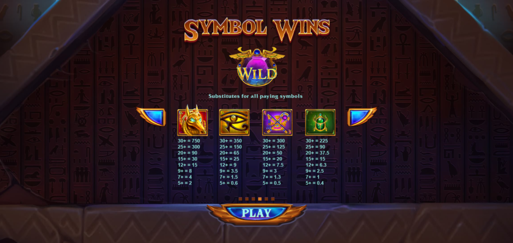 Vault of Anubis Slot Symbols