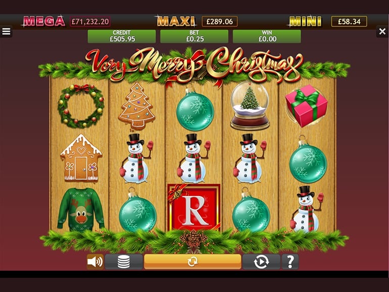 Very Merry Christmas Jackpot Slot Gameplay